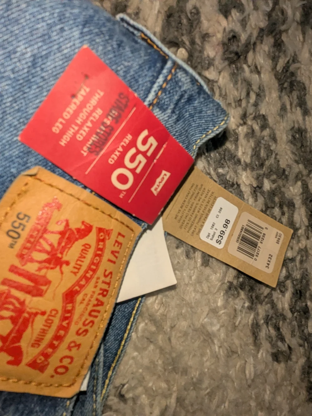 Levi's Men's Relaxed Straight Jeans - Medium Blue Denim